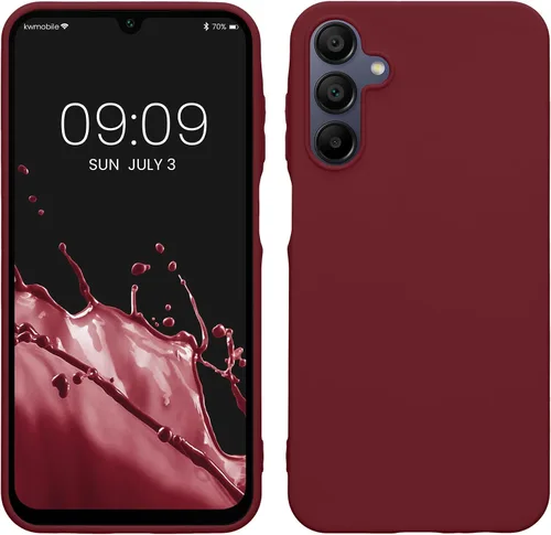 Vista 196 de kwmobile Funda compatible con Samsung Galaxy A12 - Funda protectora de silicona TPU suave y delgada - Azul Báltico