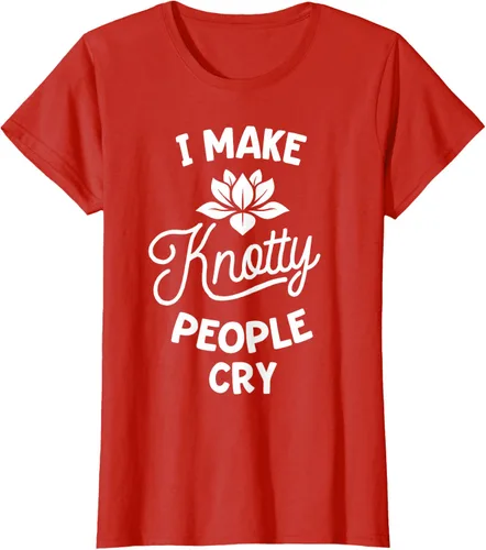 Vista 79 de Camiseta divertida de terapia de masaje I Make Knotty People Cry, Negro, S