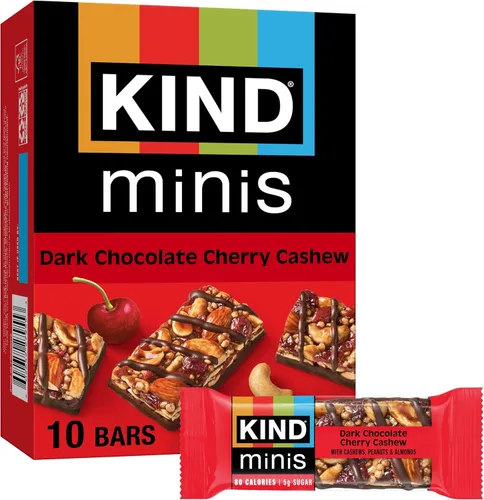 Vista 7 de KIND Minis, almendras y sal marina de caramelo, 0.7 onzas (paquete de 10)