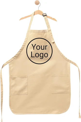 Vista 5 de Delantal con logotipo personalizado, delantal de cocina personalizado para hombres, mujeres y niños, delantal de chef ajustable con bolsillos