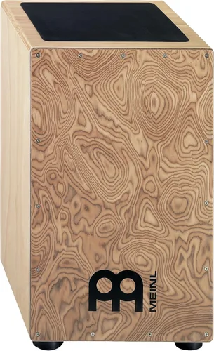 Vista 8 de Meinl Cajón Tambor, Tamaño Completo con Cuerdas Internas de Metal para Efecto de Caja Ajustable, Madera de Abedul, HCAJ1NT Natural
