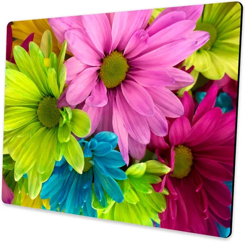 Vista 33 de Alfombrilla de mouse con diseño de flores 3D, alfombrilla de mouse personalizada para computadora portátil, accesorios de decoración de oficina