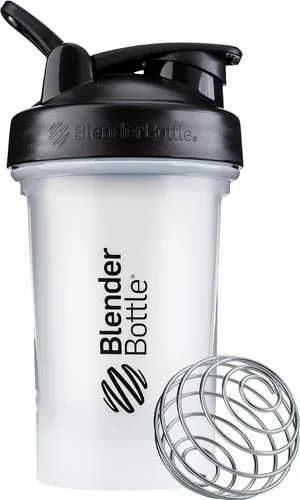 Vista 47 de [Usado] BlenderBottle Classic V2 - Botella mezcladora perfecta para batidos de proteínas y preentrenamiento, 20 onzas, color negro