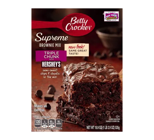 Vista 48 de Mezcla para Brownies Betty Crocker Delights Supreme con Trozos de Chocolate, 18 oz.