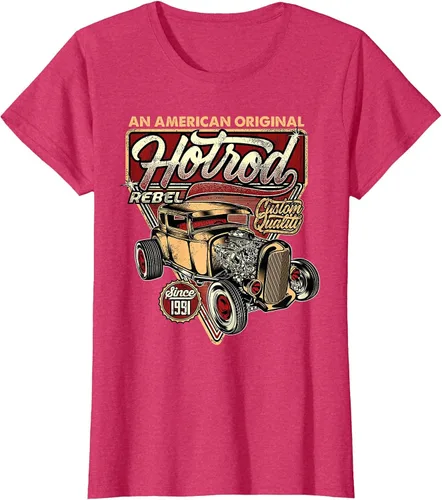 Vista 29 de Camiseta vintage Hot Rod Speed and Power para hombre Asphalt Grey
