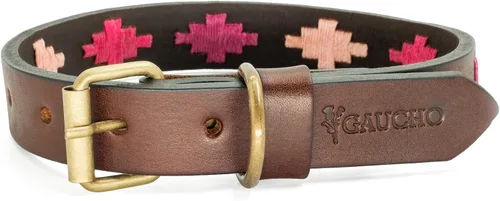 Vista 10 de GauchoLife Polo XS Collar de perro de cuero cosido a mano (XS, Aconcagua)