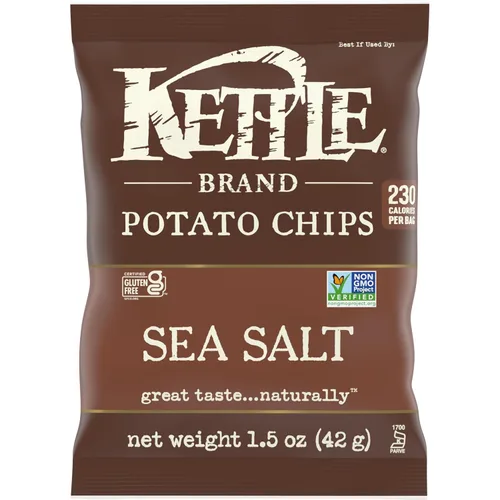 Vista 50 de Kettle Brand Papas Fritas, Backyard Barbeque Kettle Chips, Bolsa de Aperitivos, 1.5 Oz