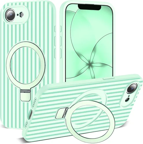 Vista 151 de SKYLMW Funda diseñada para iPhone 11 con soporte magnético invisible Compatible con Mag-Safe, a prueba de caídas de grado militar, a prueba