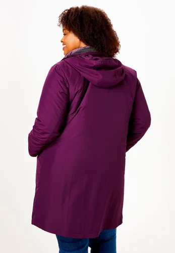 Vista 2 de Woman Within Chaqueta Taslon con capucha 3 en 1 de talla grande