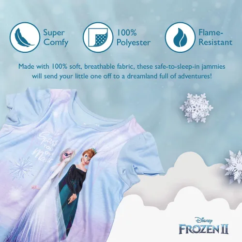 Vista 3 de Disney - Pijamas de algodón ajustados para niña de Frozen