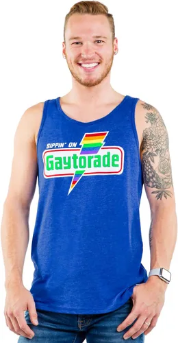 Vista 2 de Tipsy Elves Camisetas sin mangas del orgullo Camisetas de orgullo gay para hombre del orgullo LGBTQ para desfiles y festivales del orgullo