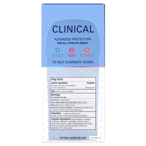 Vista 10 de Secret Clinical Strength 100HR - Desodorante antitranspirante sólido suave para mujeres, 3 veces protección contra el estrés con ácido hialurónico