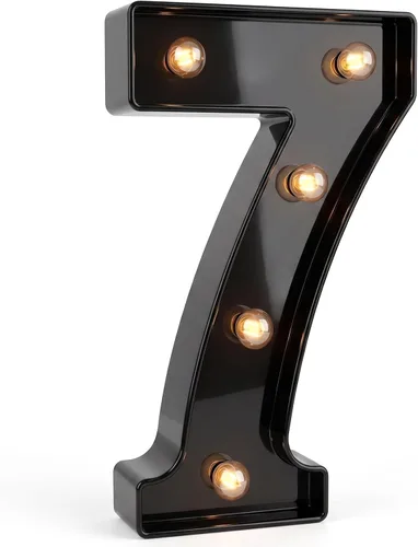 Vista 14 de Números de marquesina LED, números iluminados 2025 para fiestas, letras pequeñas iluminadas, número iluminado a pilas para cumpleaños o decoración