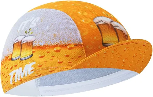 Vista 2 de Gorra de ciclismo de cerveza, casco retro para ciclismo, forro transpirable y absorción de sudor B1