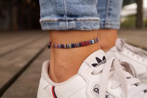 Vista 33 de Made by Nami Surfer Anklet for Men and Women Waterproof and Adjustable Surfer Ankle Bracelet String Ankle Bracelet Beach Accessory for Ethnic Hippie