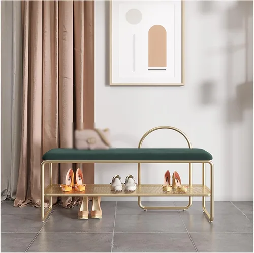 Vista 2 de Storage Benches Shoe Bench, Shoe Storage Bench,Storage Benches, Stable Shoe Rack with Cushion Padded Seat, Storage Shoe Shelf for Entryway, Living