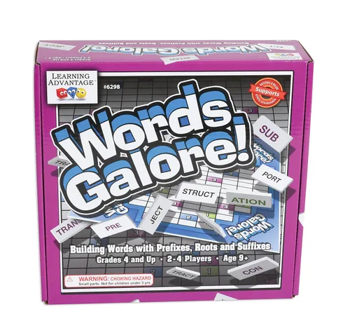 Vista 4 de Learning Advantage 6298 Words Galore! Juego, Grado: 4, 16.5" de altura, 1.25" de ancho, 8" de largo