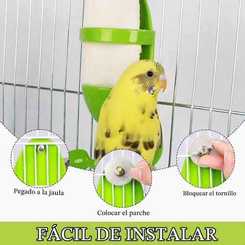 Vista 3 de 2 soportes para huesos de cuttlebone para jaulas de pájaros, soporte de plástico para alimentos para huesos de cuttlebone para pájaros, periquitos
