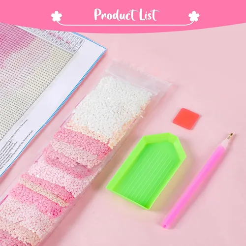 Vista 4 de QAZWSX Juego de pintura de diamantes 5D de agua voladora de pato de ánade real, arte de diamantes de taladro completo, pintura de bricolaje por