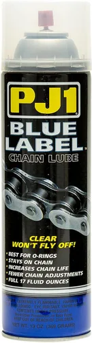 Vista 2 de PJ1 Lubricante de cadena de etiqueta azul 1-08 - 8oz.