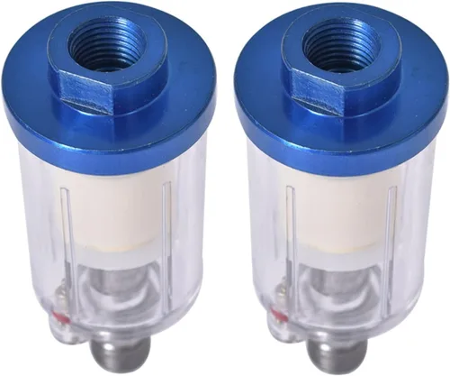 Vista 4 de Separador de agua de aceite Filtro de pistola de pintura de reemplazo del secador de aire para la línea de aire Compresor Fitting 1/4 in NPT 90 Psi