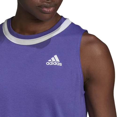 Vista 5 de adidas Camiseta sin mangas de tenis anudada Club para mujer