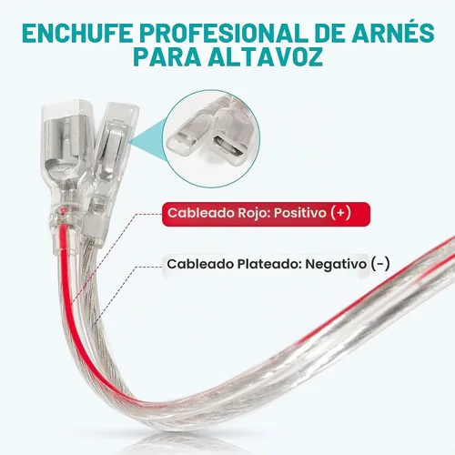 Vista 6 de NuIth Arnés de cable de altavoz delantero y trasero para Toyota Camry/RAV4/Tacoma/Corolla/Highlander/Avalon, arnés de altavoz de tweeter Dash