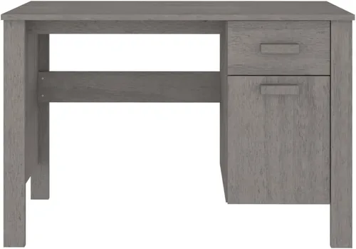 Vista 5 de Escritorio de madera para computadora con un cajón y una puerta para oficina en casa, escritorio ejecutivo, escritorio de estudio, escritorio