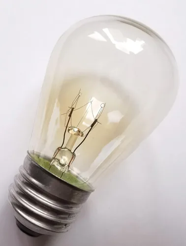 Vista 2 de Rolay 11 vatios S14 focos incandescentes con base E26, 25 unidades Transparente
