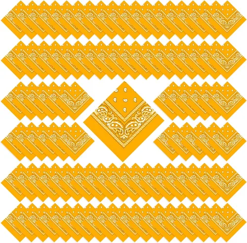 Vista 14 de 100 bandanas a granel, bandanas de cachemira para hombres y mujeres