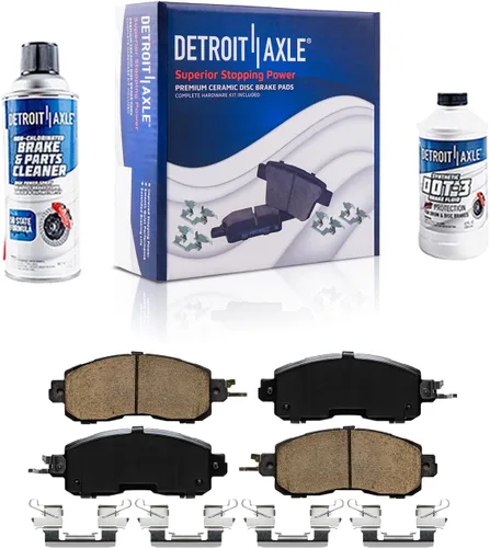 Vista 108 de Detroit Axle - Kit de freno delantero para Dodge Ram 1500 Durango Dakota Chrysler Aspen Dakota Driver Side Disco Freno Pinza de freno de cerámica