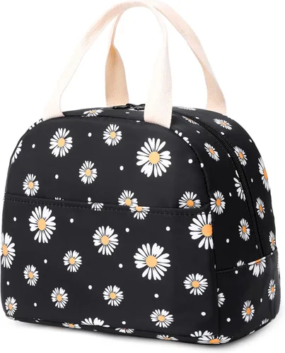 Vista 22 de Lonchera aislada con aguacate para mujeres, lonchera reutilizable para el trabajo, escuela, picnic, viajes