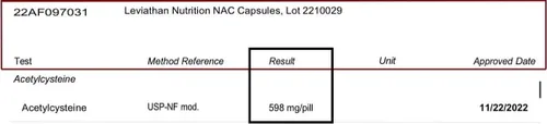 Vista 4 de Leviathan Nutrition Suplemento NAC N-acetil cisteína para pulmón, hígado, apoyo inmunológico - Potente apoyo antioxidante para aumentar los niveles