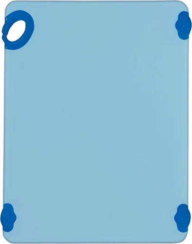 Vista 23 de Winco Tabla de cortar antideslizante con gancho, 12" x 18" x 1/2", Azul