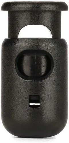 Vista 3 de YKK - Tapones de plástico con cierre de resorte de plástico (elige tu cantidad) (negro, 12 piezas)