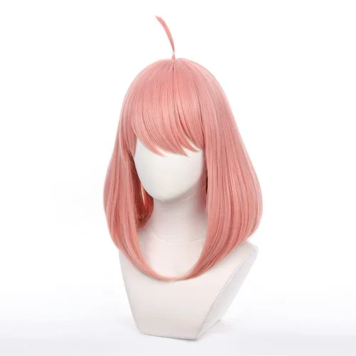 Vista 2 de OSIAS Spy Family Anya Forger - Peluca de cosplay para mujer y niña