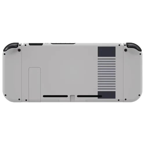 Vista 7 de eXtremeRate Colorful Border Screen Protector + Classics NES Style DIY Replacement Full Set Shell for Nintendo Switch
