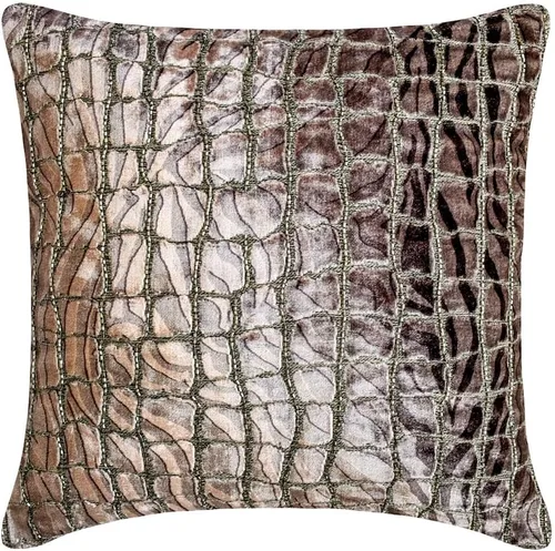 Vista 30 de The HomeCentric Fundas de almohada, fundas de cojín decorativas marrones para sofá de 16 x 16 pulgadas (15.7 x 15.7 in), cojines jacquard, 7. Marrón