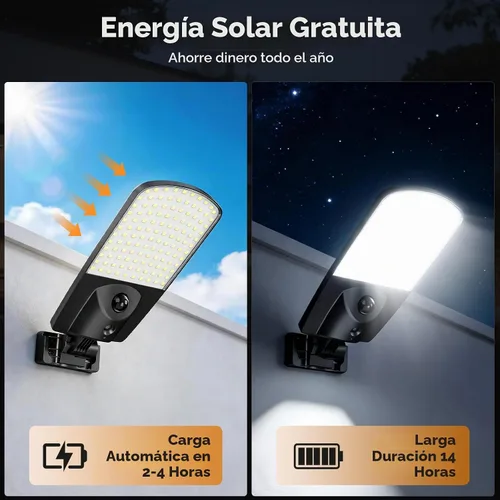Vista 7 de Adewalk Luces solares para exteriores, luces de calle impermeables