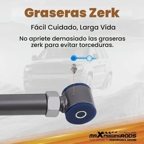 Vista 4 de maXpeedingrods Brazos de control delanteros de 0-6 pulgadas para Dodge Ram 1500 2500 3500 1994-2009, kit de brazo de control ajustable