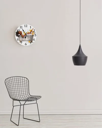Vista 3 de LOKMU Reloj de pared silencioso sin tictac de 10 pulgadas, reloj redondo decorativo para sala de estar, cocina, hogar, baño, dormitorio, oficina