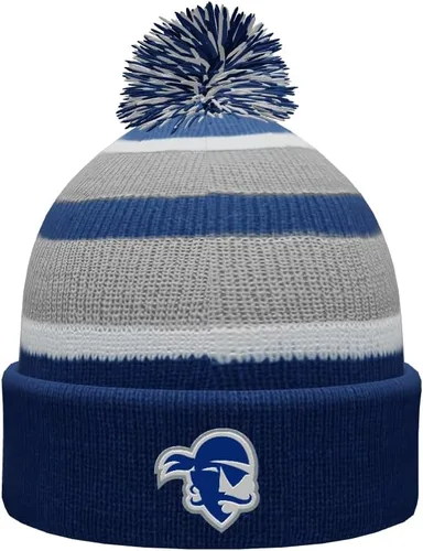 Vista 25 de NCAA Prime - Gorro de punto de invierno con pompón plegable