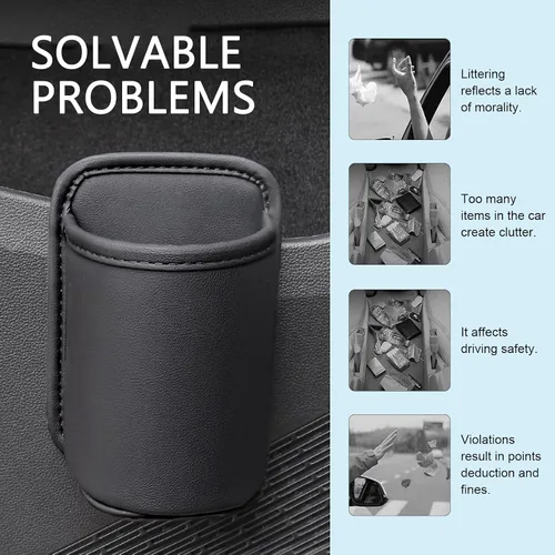 Vista 7 de 2 PCS Portavasos Grandes para Puerta de Automóvil, Soporte para Bebidas con Clip en el Bolsillo del Asiento Trasero, Portavasos de Ventana de Carro