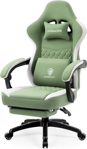 Vista 15 de Silla de juegos Dowinx con tela transpirable, silla de computadora con colchón de resorte de bolsillo, silla de oficina cómoda con almohadilla