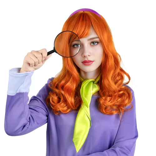 Vista 12 de Peluca Corta Púrpura Cosplay Peluca Corta Bob Púrpura Peluca de Halloween para Disfraces de Mujeres Púrpura/Bob