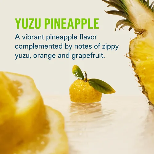 Vista 2 de Liquid I.V.® Multiplicador de Hidratación +Energía - Yuzu Piña Mezcla de Bebida en Polvo con Electrolitos 1 Paquete (14 Porciones)