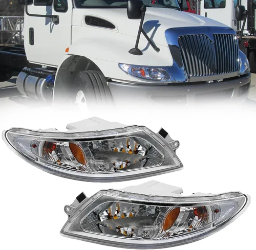 Vista 8 de aostirmotor Conjunto de faros delanteros para International 4300 (2002-2018), (lado del conductor)