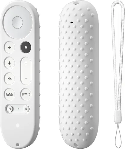 Vista 20 de Funda de silicona para Google TV Streamer 4K Google TV (4K) Voice Remote 2024 Funda de silicona antideslizante (rojo)