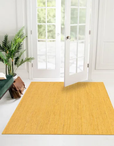Vista 52 de Unique Loom Alfombra trenzada de la colección de yute - Dhaka (1' 2" x 6' 1", camino de mesa, gris)