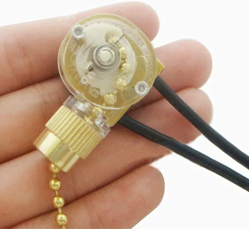 Vista 3 de Interruptor de cadena de tracción Zing Ear ZE-109 Interruptor de ventilador de techo Lámpara de repuesto para ventilador de techo, 2